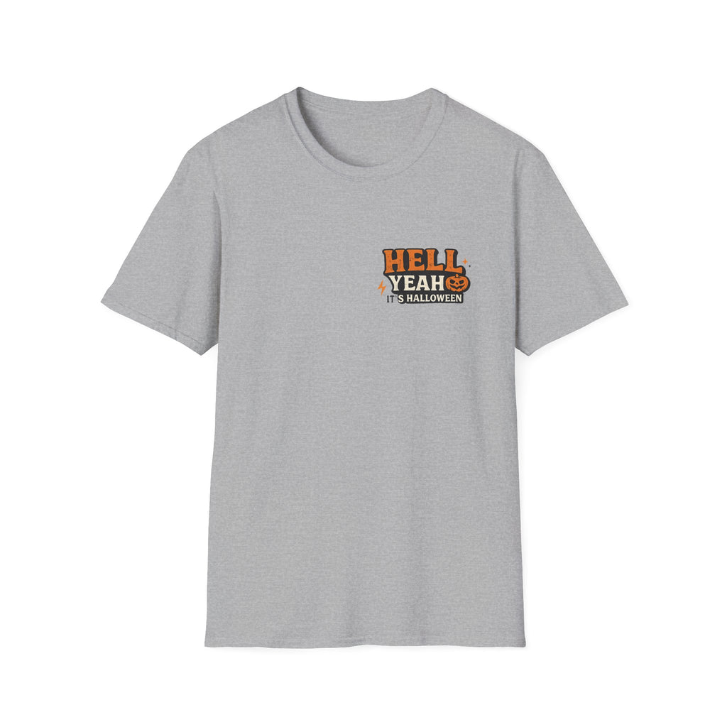 Halloween T-Shirt — "Hell Yeah" Pumpkin Graphic Tee