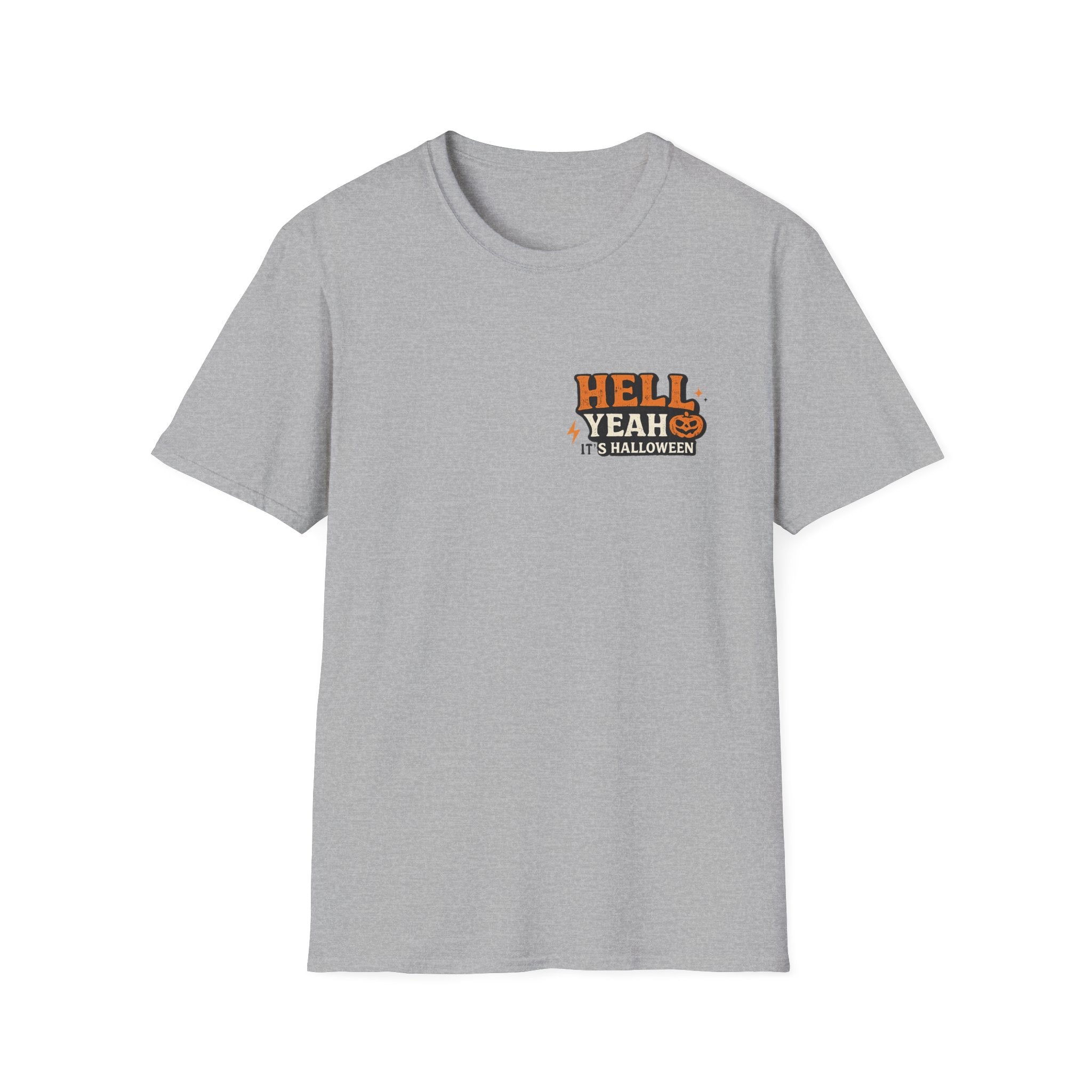 Halloween T-Shirt — "Hell Yeah" Pumpkin Graphic Tee