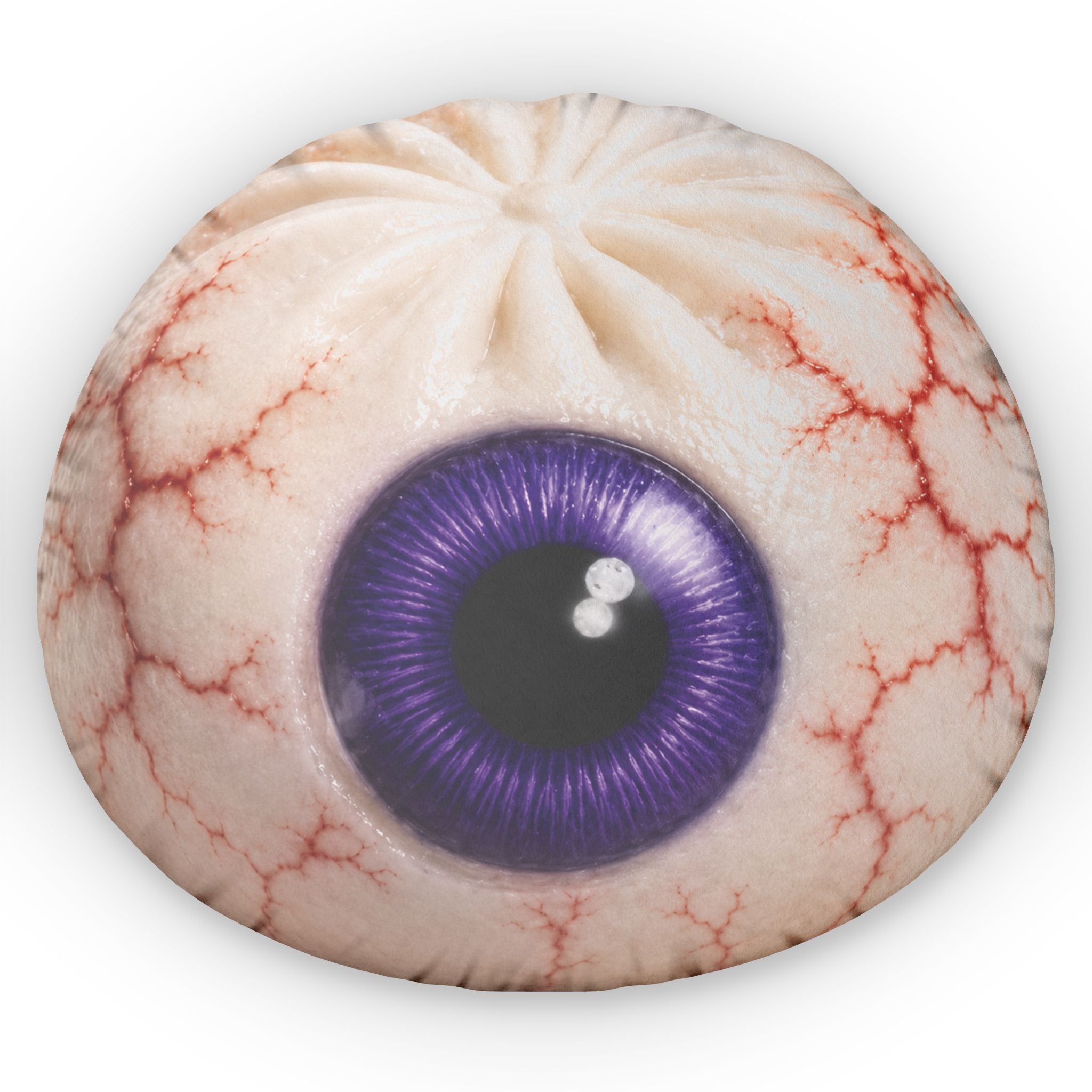 Purple Eyeball Plush Pillow — Novelty Shaped Decorative Cushion for Halloween & Gag Gifts