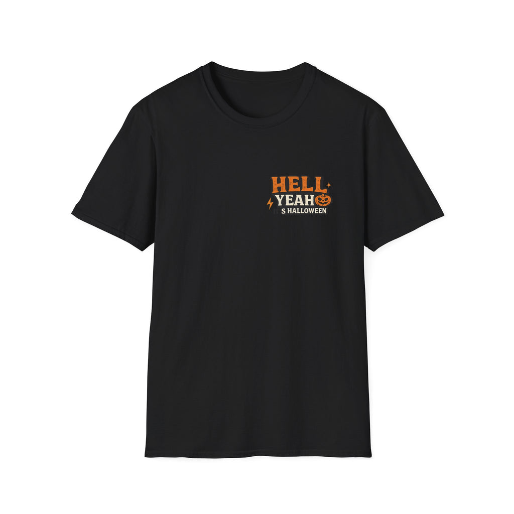 Halloween T-Shirt — "Hell Yeah" Pumpkin Graphic Tee
