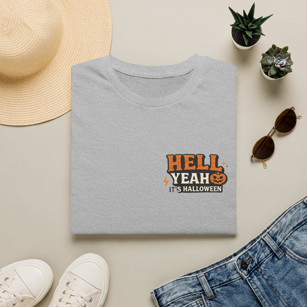 Halloween T-Shirt — "Hell Yeah" Pumpkin Graphic Tee