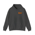Too Cute to Spook Hoodie — Halloween Ghost Dog Pullover ("Boo")