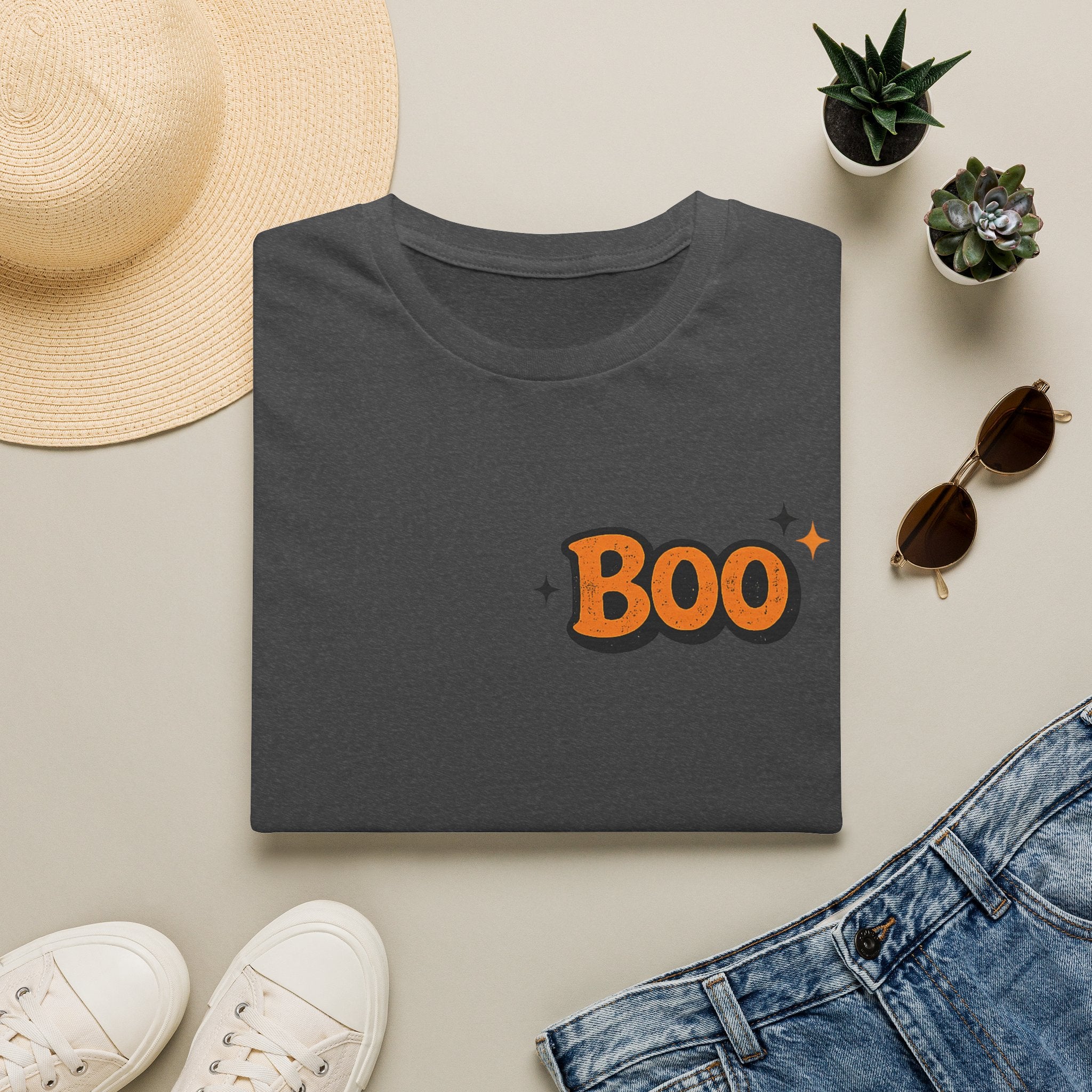 Boo Graphic T-Shirt — Cute Halloween Tee