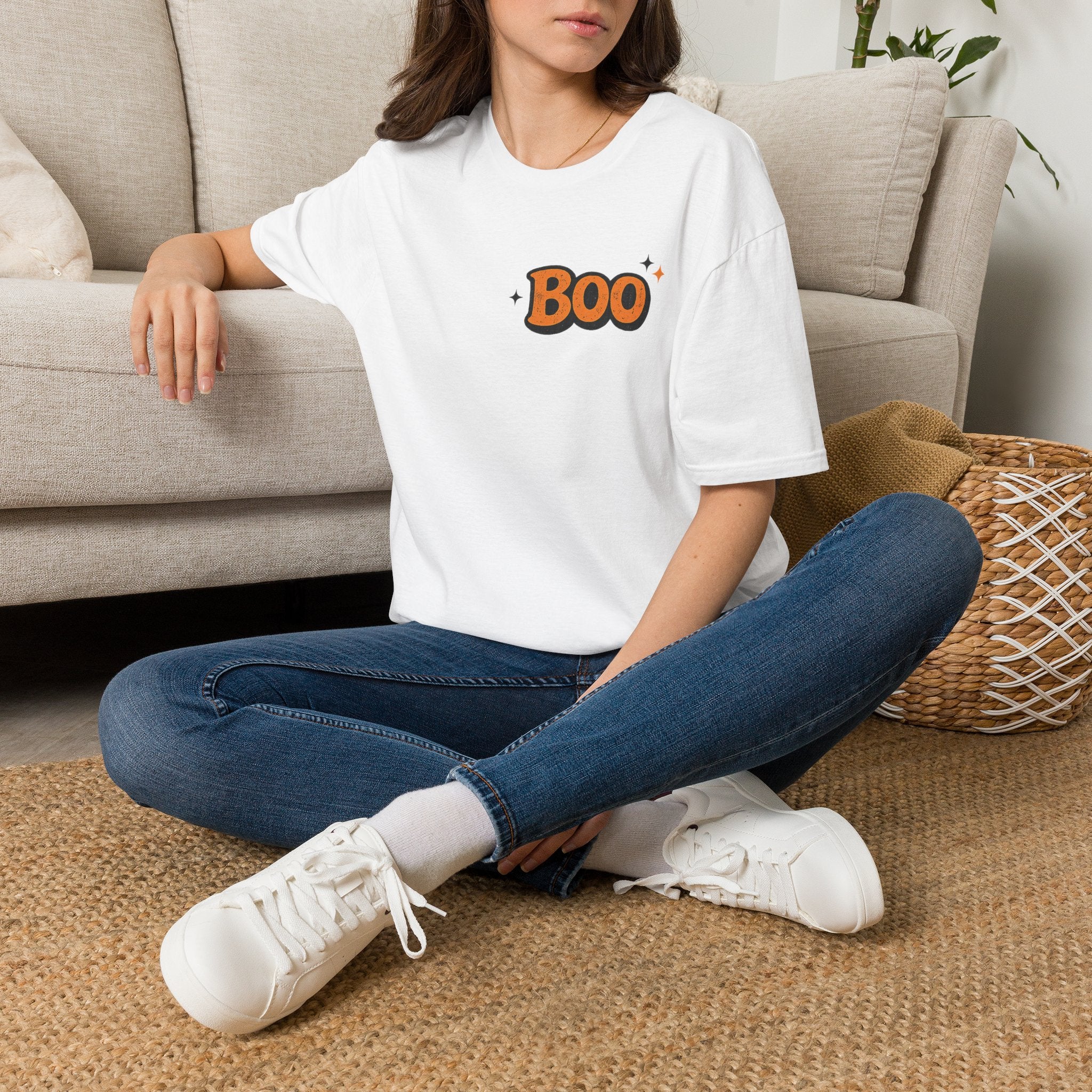 Boo Graphic T-Shirt — Cute Halloween Tee