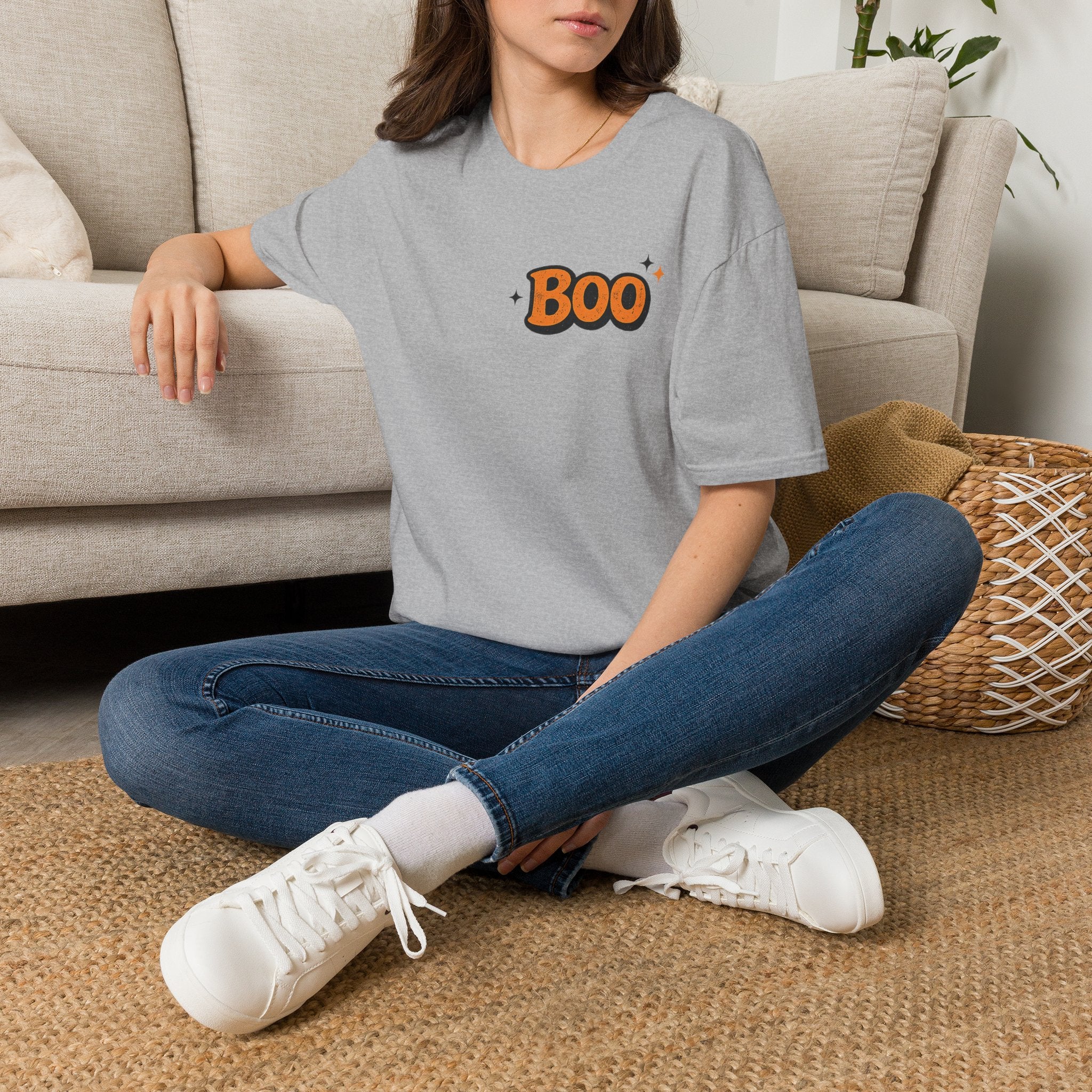 Boo Graphic T-Shirt — Cute Halloween Tee