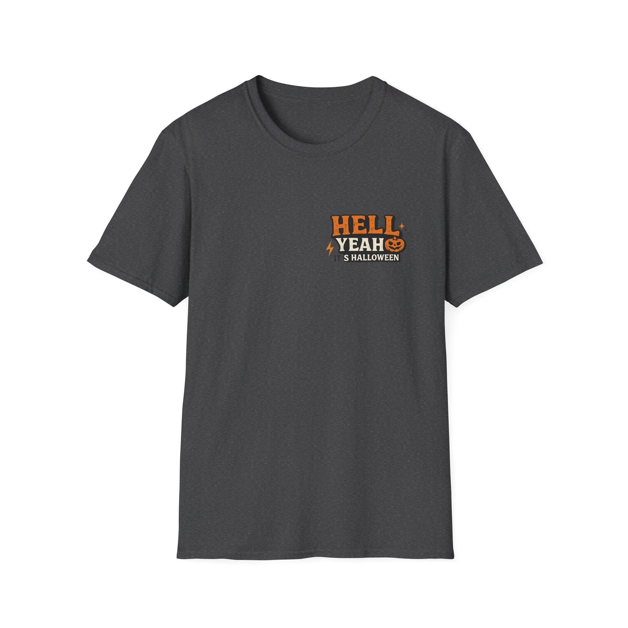 Halloween T-Shirt — "Hell Yeah" Pumpkin Graphic Tee